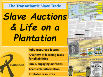 Preview of History: The Transatlantic Slave Trade - Slave Auctions & Life on a Plantation