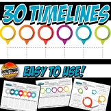 End of Year in Review History Timeline Activity Set: US, W