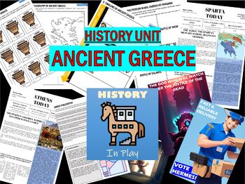 Preview of History Unit: ANCIENT GREECE (activities, cutouts, games...) 