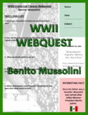 History Webquest - World War II Important Figures - Benito