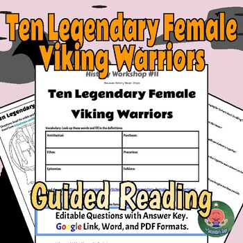 Preview of Ten Legendary Female Viking Warriors No Prep Lesson