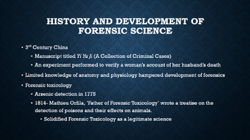 Preview of History and Foundations of Forensic Science