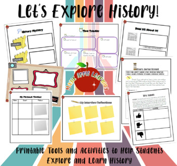 Preview of History and Social Studies Research Printables, Organizers, and Activities