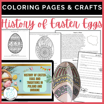 Preview of History and traditions of Easter eggs : coloring pages for social studies