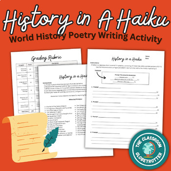 Preview of History in A Haiku - World History - Poetry Writing Activity
