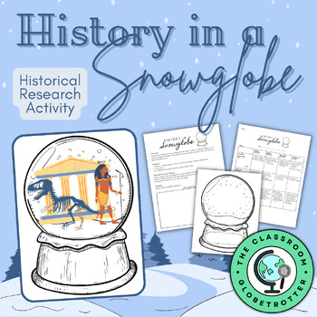 Preview of History in A Snow Globe - Winter - Holiday - Christmas - Social Studies Activity