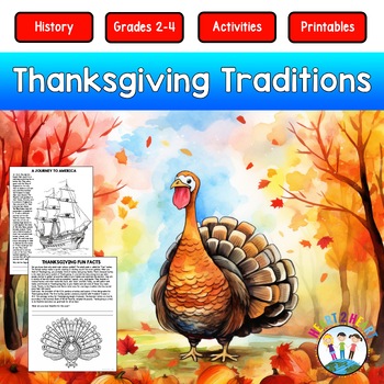 Preview of Thanksgiving Reading Activities Coloring Pages & Flip Book