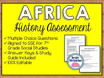 Preview of History of Africa Assessment (SS7H1)