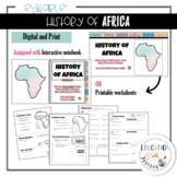 History of Africa | Digtial and Print 