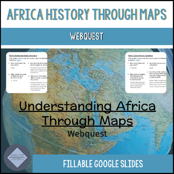 Preview of History of Africa through Maps Webquests Bundle | Google Apps