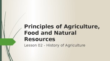 Preview of History of Agriculture