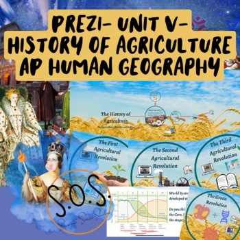 Preview of History of Agriculture Prezi Presentation- AP Human Geography- Unit V
