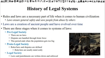 Preview of History of Ancient Law Notes for Principles of Law