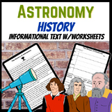 History of Astronomy Text W/ Comprehension Middle/High School
