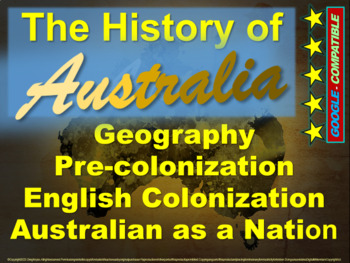 Preview of History of Australia: 4-PART BUNDLE (120 slides with 5 pages of guided notes)
