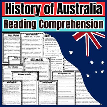 Preview of History of Australia - Australia Informational Text
