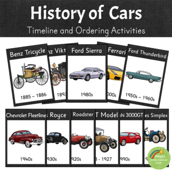 of Cars - Timeline and Ordering Activities by Pinay Homeschooler