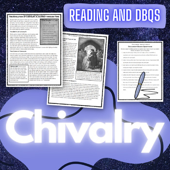 Preview of History of Chivalry (Reading and DBQs) - Works for Sub Plan