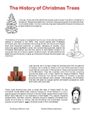 History of Christmas Trees - Printable Christmas Worksheet