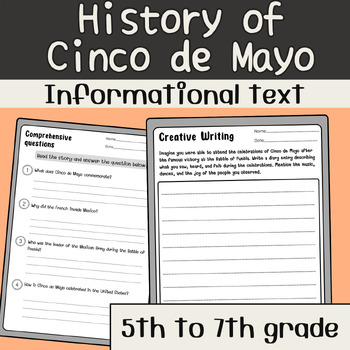 History of Cinco de Mayo Reading Comprehension Passage with Questions