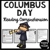 History of Columbus Day Reading Comprehension Worksheet Oc