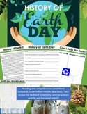History of Earth Day (Reading and Activities Packet, with 