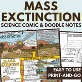 Earth Science Curriculum Mass Extinction Comic & Doodle No