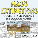 Earth Science Curriculum Mass Extinction Comic & Doodle No