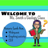 History of Earth's Atmosphere: Webquest & Graphing Practice