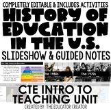 History of Education Slideshow & Guided Notes FCS Teaching