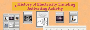 Preview of History of Electricity Timeline activating activity