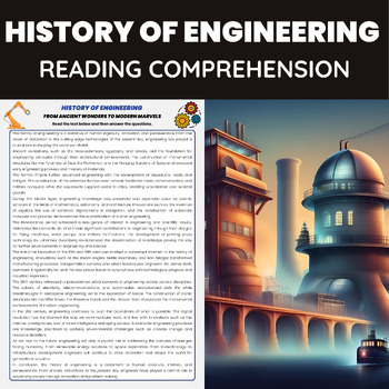 Preview of History of Engineering Reading Passage | Engineering Introduction and Basics