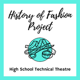 History of Fashion Costume Design Project