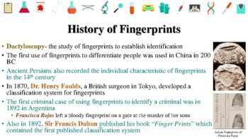 Preview of History of Forensic Science PowerPoint & Notes