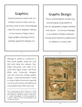 Preview of History of Graphic Design Lesson - Montessori