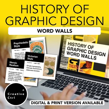 Preview of History of Graphic Design Word Wall