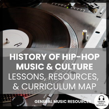 Preview of History of HIP HOP Music & Culture | Curriculum Map, Handouts, Worksheets, etc.