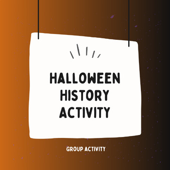 Preview of History of Halloween Activity (PBL, Spooky, Puzzle)