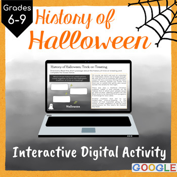 Preview of History of Halloween: Interactive Google Slides Activity