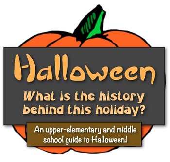 Preview of History of Halloween Lesson Guided Reading and Crossword Puzzle Activity