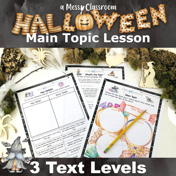 Preview of History of Halloween Nonfiction RI.2.2 Main Topic & Key Details Lesson 2nd Grade