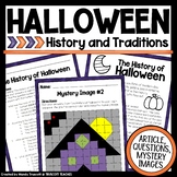 History of Halloween Reading Comprehension with Color-by-Code