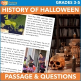 History of Halloween Reading Passage and Comprehension Questions