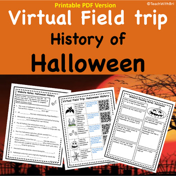Preview of History of Halloween Virtual Field Trip for Middle and High School