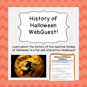 Preview of History of Halloween WebQuest