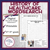 History of Healthcare Wordsearch