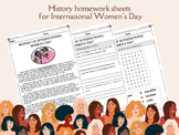 History of International Women's Day worksheets