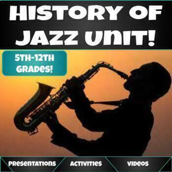 Preview of History of Jazz Unit!