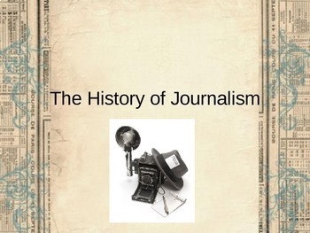 history of journalism presentation