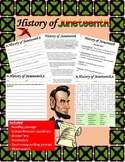 History of Juneteenth (Reading and Activities Packet, with